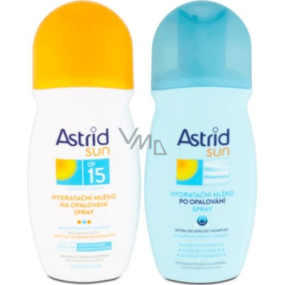 Astrid Sun OF15 Moisturizing Sun Milk Spray 200 ml + Sun Moisturizing After Sun Spray 200 ml, duopack