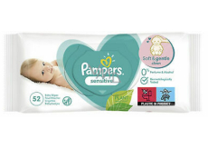 Pampers Sensitive baby wipes 52 pieces