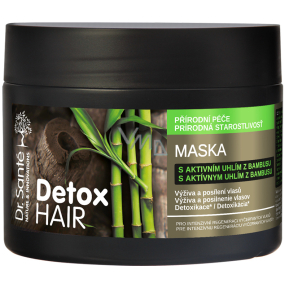 Dr. Santé Detox Hair Mask with Bamboo Activated Charcoal for Intensive Regeneration of Exhausted Hair 300 ml