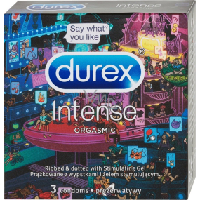 Durex Intense Orgasmic condom nominal width: 56 mm 3 pieces
