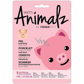 MasqueBar Pretty Animalz Piggy Textile Skin Moisturizing Mask 21 ml