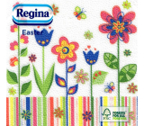 Regina Paper napkins 1 ply 33 x 33 cm 20 pieces Easter Colorful flowers