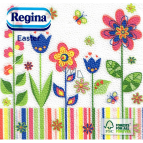Regina Paper napkins 1 ply 33 x 33 cm 20 pieces Easter Colorful flowers