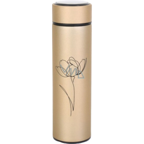 Albi Thermo Bottle Golden Matte Flower 500 ml