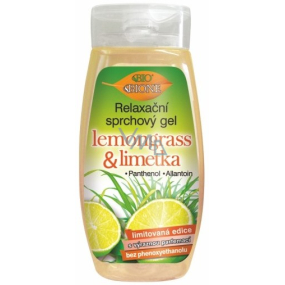 Bione Cosmetics Lemongrass & Lime relaxing shower gel for all skin types 250 ml