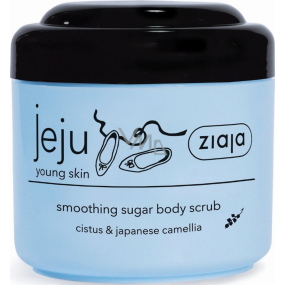 Ziaja Jeju Sugar body peeling with black grains with anti-inflammatory and antibacterial effects 200 ml