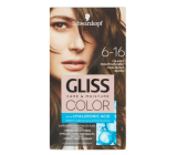 Schwarzkopf Gliss Color Hair Dye 6-16 Cool Pearly Brown 2 x 60 ml
