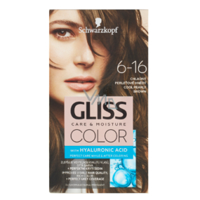 Schwarzkopf Gliss Color hair color 6-16 Cool pearl brown 2 x 60 ml