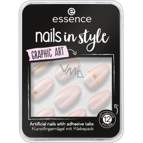 Essence Nails In Style artificial nails 09 Graphic Art 12 pieces