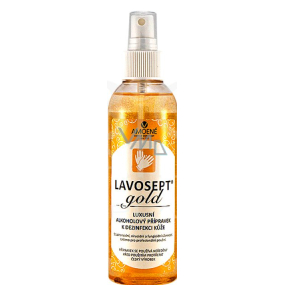 Lavosept Gold Cherry luxurious hand skin disinfectant for professional use with more than 75% alcohol 200 ml spray