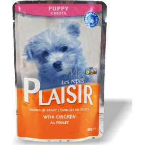 Plaisir Dog with Chicken Complete Food for Puppies 100 g