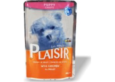 Plaisir Dog with chicken complete food for puppies 100 g