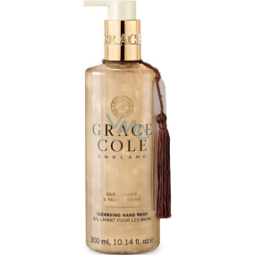 Grace Cole Oud Accord & Velvet Musk - Oud wood and velvet musk cleansing liquid hand soap dispenser 300 ml