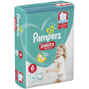 Pampers Pants size 6, 15+ kg diaper panties 38 pieces
