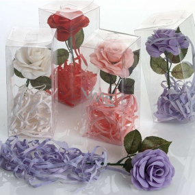 NeoCos Rose with soap petals white 40 g, gift box