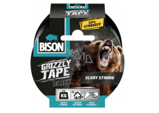 Bison Grizzly Tape adhesive tape repair black, tape width: 50 mm with a 10 m long roll