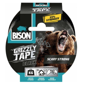 Bison Grizzly Tape adhesive tape repair black, tape width: 50 mm with a 10 m long roll
