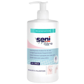 Seni Care Regenerating Moisturizing Body Emulsion for Dry Skin with 4% urea 500 ml dispenser