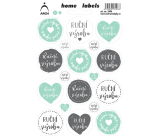 Arch Home Labels Home Labels stickers Handmade 12 x 18 cm