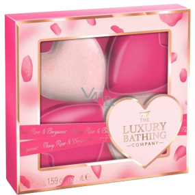 Grace Cole In Love sparkling heart for bath 4 x 45 g, cosmetic set