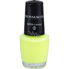 Dermacol Neon Nail Polish Neon nail polish 33 Neon Lemon 5 ml