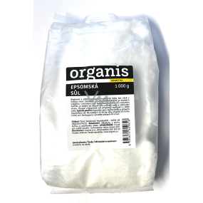 Organis Epsom salt Magnesium, Bath sulphate relaxes muscles, relieves stress, detoxifies the body 1000 g