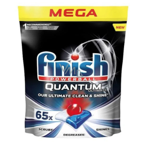 Finish Quantum Ultimate tablets for the dishwasher, protects dishes and glasses, brings dazzling purity, shine 65 pieces
