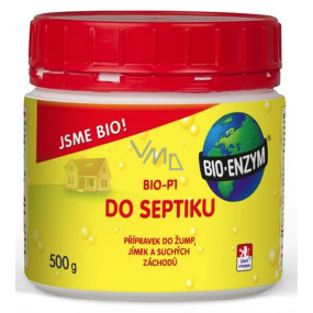 Bio-Enzyme Bio-P1 Biological Product for Septic Tanks, Cesspools, Dry Toilets 500 g for the Disposal of Organic Waste