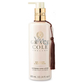 Grace Cole Oud Accord & Velvet Musk - Oud wood and velvet musk soft hand lotion dispenser 300 ml