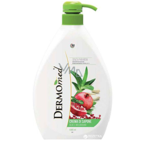 Dermomed Aloe Vera & Pomegranate liquid soap pump 1l