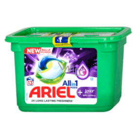 Ariel Allin1 Pods + Lenor gel capsules for washing long-lasting fragrance 13 pieces