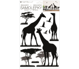 Black giraffe wall sticker 24 x 42 cm