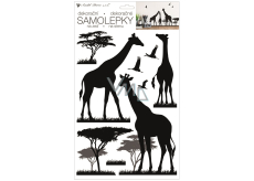 Black giraffe wall sticker 24 x 42 cm