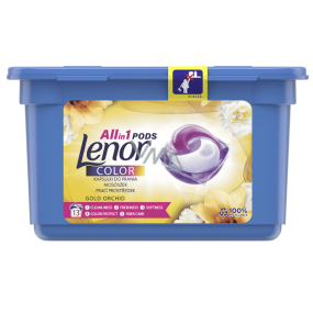 Lenor Color 2in1 Gold Orchid scent of vanilla, mimosa, roses and peaches gel capsules for washing colored clothes 13 pieces
