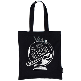 Nekupto Do not plasticize Shopping bag cotton, Nothing is impossible 38 x 40 x 10 cm