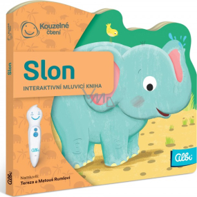 Albi Magic reading interactive minibook with a cutout Elephant, age 2+