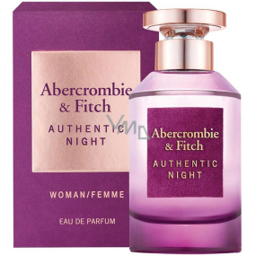 Abercrombie & Fitch Authentic Night Woman Eau de Parfum for Women 100 ml