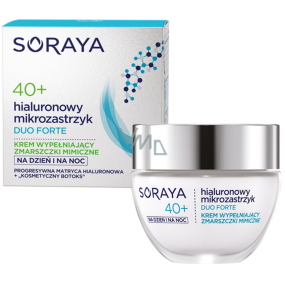 Soraya Hyaluronic Micro-Injection Duo Forte 40+ anti-wrinkle cream, filling mimic wrinkles for day / night 50ml