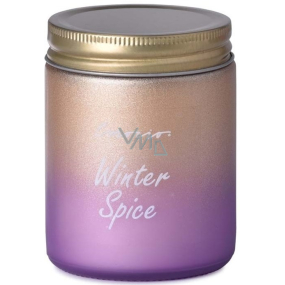 Emocio Winter Spice - Christmas spice scented glass candle with tin lid 74 x 95 mm