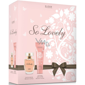 Elode So Lovely perfumed water for women 100 ml + body lotion 100 ml, gift set