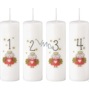 Emocio Advent candle cylinder with numbers color print 40 x 120 mm 4 pieces