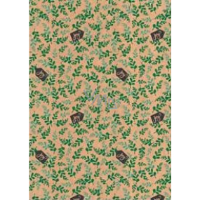 Ditipo Gift wrapping paper 70 x 200 cm Christmas KRAFT green blouse