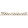 Advent calendar wooden white with gold star 78 x 395 mm