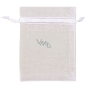 Organza bag white 7 x 9 cm