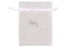 Organza bag white 7 x 9 cm