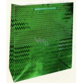 Nekupto Gift paper bag hologram standard 23 x 18 x 10 cm Green THM