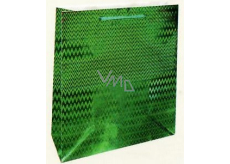 Nekupto Gift paper bag hologram standard 23 x 18 x 10 cm Green THM