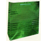 Nekupto Gift paper bag hologram standard 23 x 18 x 10 cm Green THM