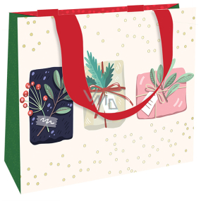 Nekupto Gift paper bag luxury 23 x 18 cm Christmas gifts WLFM 1991