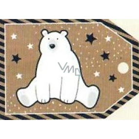 Nekupto Christmas gift cards Polar bear 5.5 x 7.5 cm 6 pieces